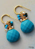 Boho Earrings, Dangle Earrings, Blue Amazonite, Celebrate